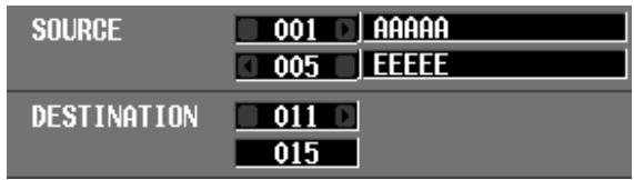 YAMAHA PM5D-RH - DESTINATION (save-destination number) - 1