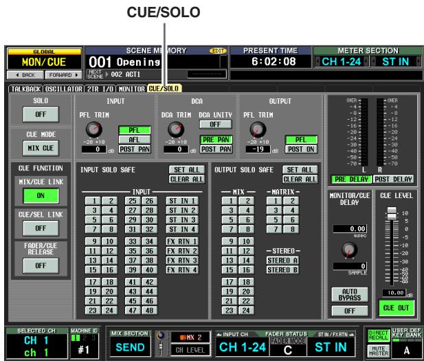YAMAHA PM5D-RH - CUE/SOLO screen - 1