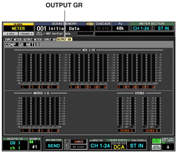YAMAHA PM5D-RH - Viewing the gain reduction for output channels - 1