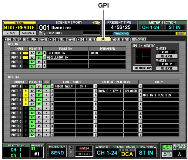 YAMAHA PM5D-RH - GPI screen - 1