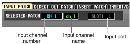 YAMAHA PM5D-RH - Changing the input patch settings - 3