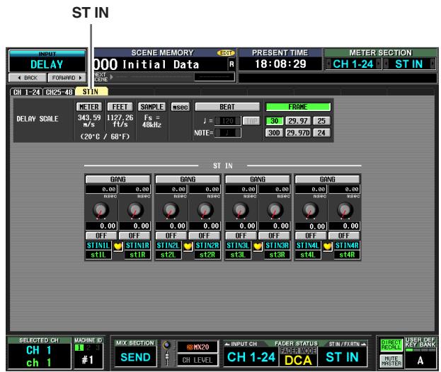 YAMAHA PM5D-RH - ST IN (ST IN channel) screen - 2