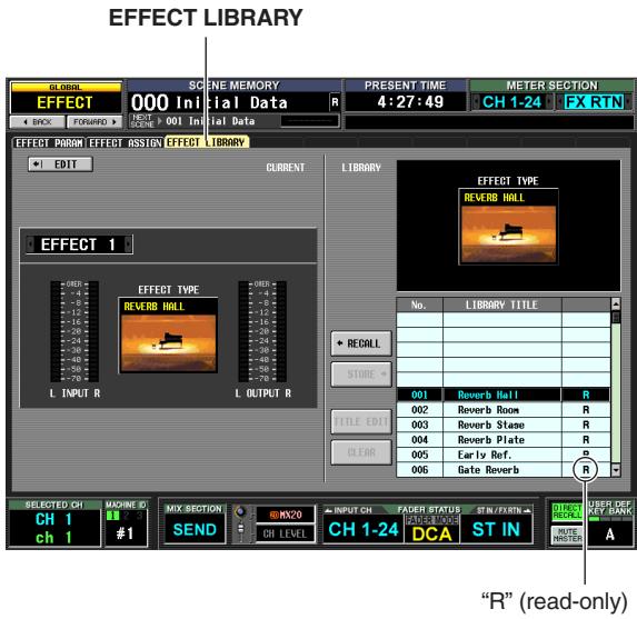 YAMAHA PM5D-RH - Storing settings in the effect library - 2