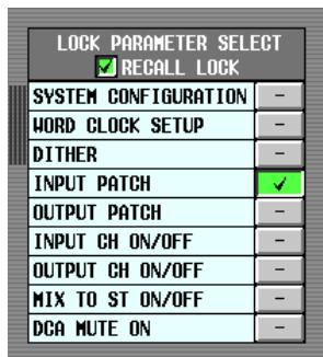 YAMAHA PM5D-RH - Using Parameter Lock or Console Lock - 2