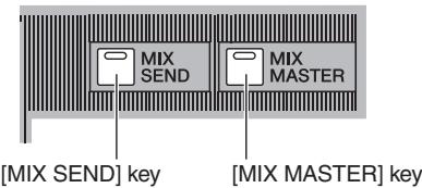 YAMAHA PM5D-RH - In the MIX section, press the [MIX SEND] key to make it light. - 1