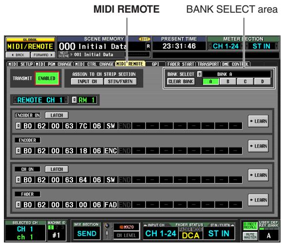 YAMAHA PM5D-RH - Using MIDI remote channels - 1