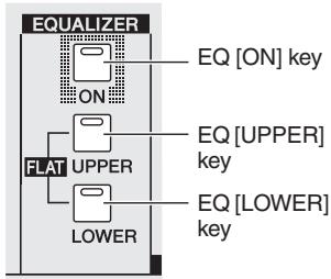 YAMAHA PM5D-RH - In the SELECTED CHANNEL section, make sure that the EQ [ON] key is on. - 1