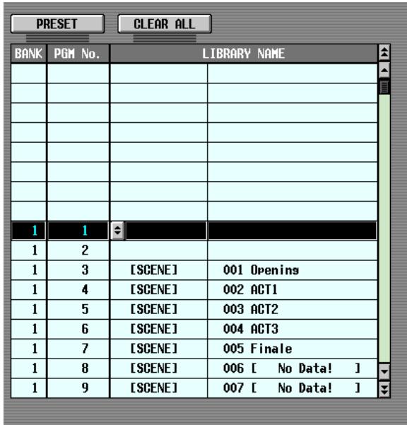 YAMAHA PM5D-RH - Using program changes to control events - 5