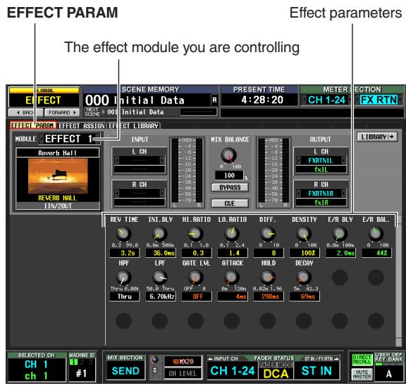 YAMAHA PM5D-RH - Editing the effect parameters - 1
