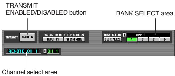 YAMAHA PM5D-RH - In the BANK SELECT area at the upper right of the screen, use the A-D buttons to select the bank you want to use. - 1