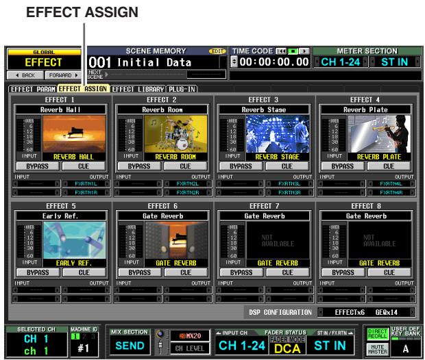 YAMAHA PM5D-RH - EFFECT ASSIGN screen - 1