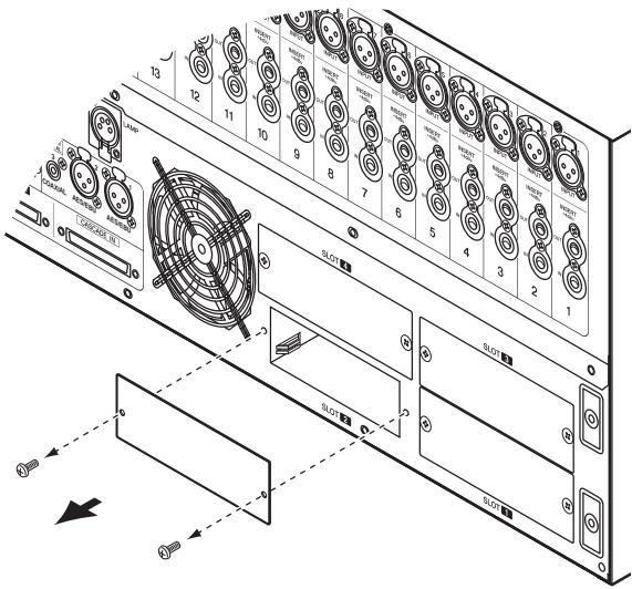 YAMAHA PM5D-RH - Installing an option card - 1