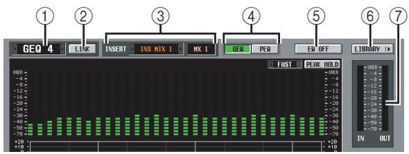 YAMAHA PM5D-RH - GEQ PARAM (GEQ parameter) screen - 3