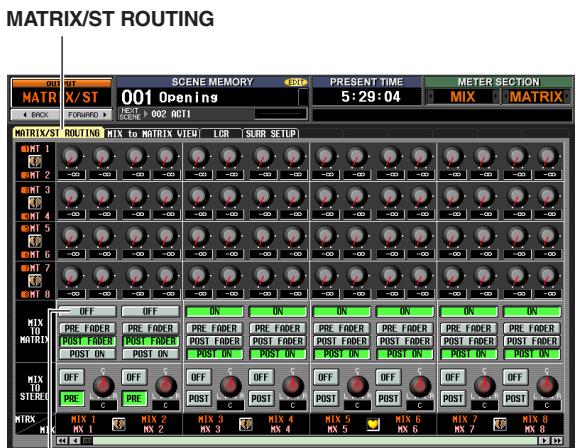 YAMAHA PM5D-RH - □ Sending signals from the STEREO A/B channels to MATRIX buses - 1