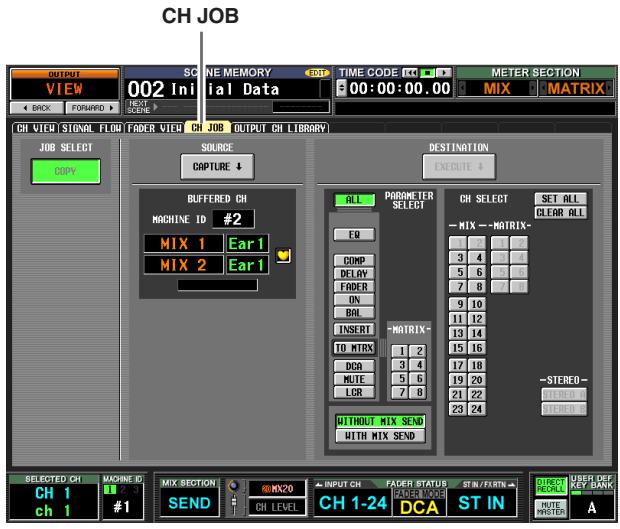 YAMAHA PM5D-RH - CH JOB (Channel job) screen - 1