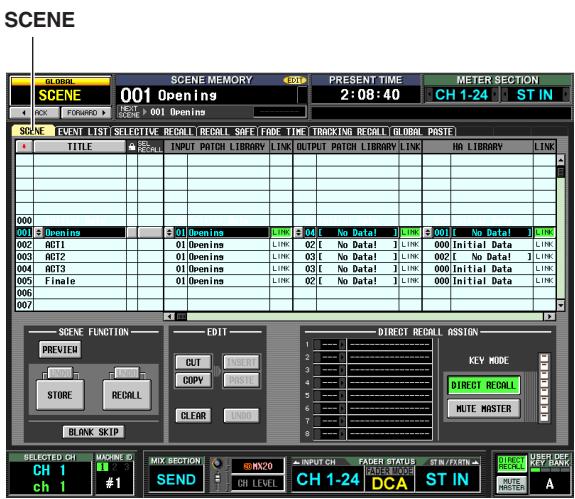 YAMAHA PM5D-RH - Transmitting MIDI events when you switch scenes - 1