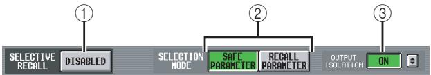YAMAHA PM5D-RH - SELECTIVE RECALL screen - 2