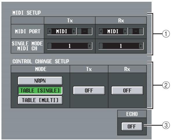 YAMAHA PM5D-RH - MIDI CTRL CHANGE (MIDI control change) screen - 2