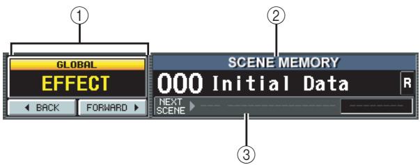 YAMAHA PM5D-RH - Upper part of the display (always visible) - 1
