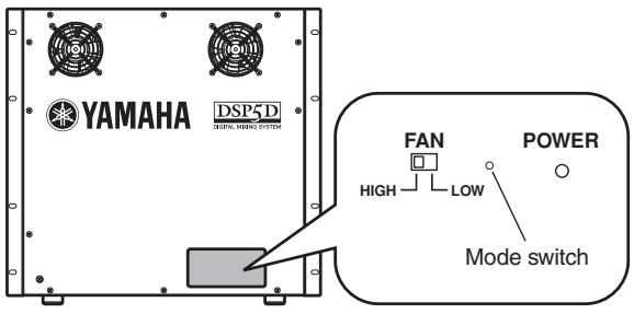 YAMAHA PM5D-RH - While holding down the rear panel Mode switch, turn on the power. - 1
