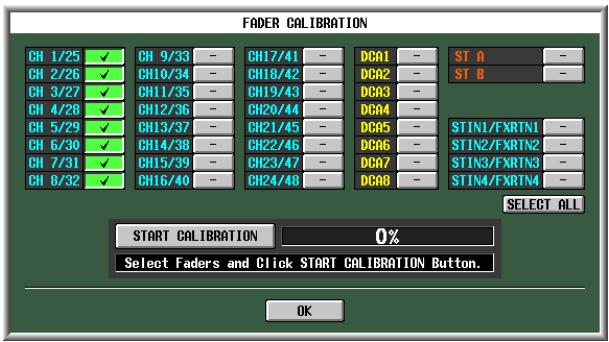 YAMAHA PM5D-RH - Calibrating the faders - 1