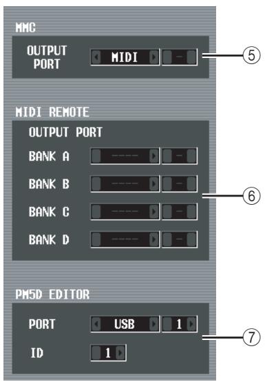 YAMAHA PM5D-RH - ④ ECHO (MIDI message echo output) - 1
