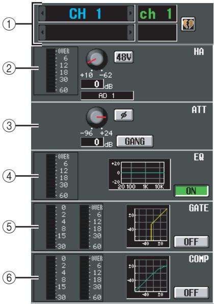 YAMAHA PM5D-RH - CH VIEW (Channel view) screen - 2