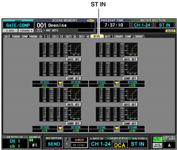 YAMAHA PM5D-RH - ST IN (ST IN channel) screen - 2