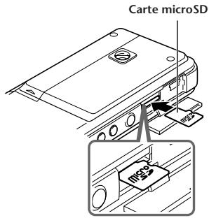 YAMAHA POCKETRAK CX - Mise en place d'une carte mémoire microSD - 2