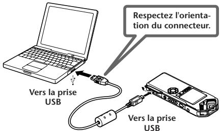 YAMAHA POCKETRAK CX - Connexion de l'appareil à l'ordinateur - 1