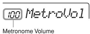 YAMAHA PSR-E323 - Setting the Metronome Volume - 1