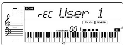 YAMAHA PSR-E323 - ● Recording to Track 1 - 4