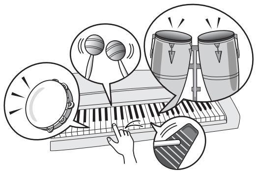 YAMAHA PSR-E323 - Playing the Drum Kit Voice - 1