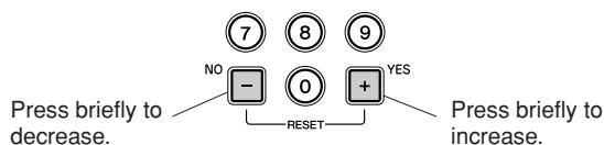 YAMAHA PSR-E323 - ● [+], [-] buttons - 1