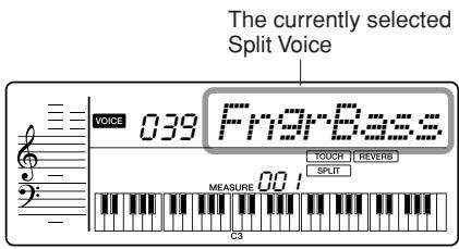 YAMAHA PSR-E323 - Select a Split Voice - 1