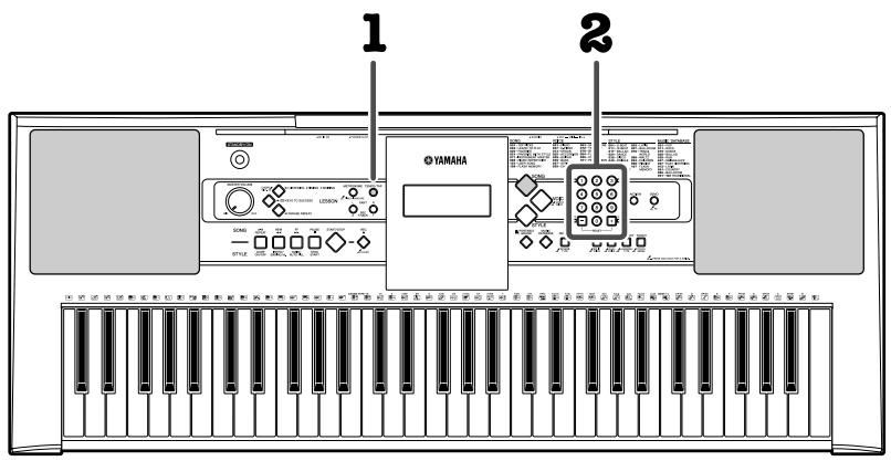 YAMAHA PSR-E323 - Changing the tempo of the Style - 1