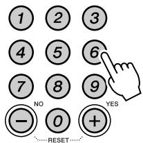 YAMAHA PSR-E323 - Set the value by using the number buttons [0]–[9], [+], [-]. - 1