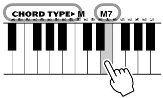 YAMAHA PSR-E323 - Looking up Chords Using the Chord Dictionary - 5