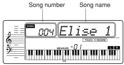 YAMAHA PSR-E323 - Press the [SONG] button. - 3