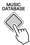 YAMAHA PSR-E323 - Press the [MUSIC DATABASE] button. - 1