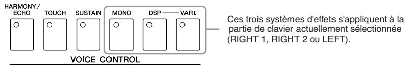 YAMAHA PSR-S710 - Application des effets de voix - 1