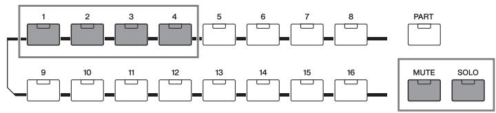 YAMAHA S70 XS - Partie mute/solo (assourdissement/isolement de partie) - 1