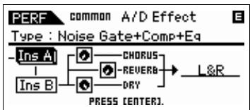 YAMAHA S70 XS - Ins a (effet d'insertion a) ins b (effet d'insertion b) - 1