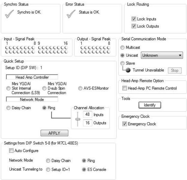 YAMAHA SB168-ES - Paramètres de réglages individuels (Page de contrôle) - 1