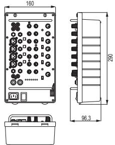 YAMAHA STAGEPAS 300 - Dimensions - 1