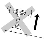 YAMAHA SV-255 - Always make sure that the bridge is standing vertically, whether the instrument is being played or stored. (see diagram on page 12) - 4