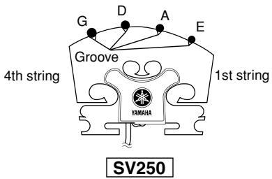 YAMAHA SV-255 - Tuning and Changing the Strings - 2