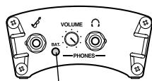 YAMAHA SV-255 - About the Battery Warning Indicator (LED) - 1