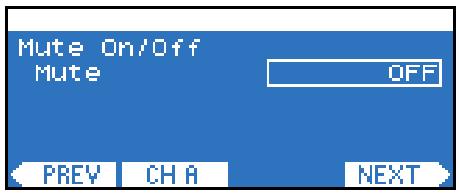 YAMAHA TX6N - Mute on/off (activation/désactivation de l'assourdissement) (speaker processor) - 1