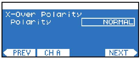 YAMAHA TX6N - X-over polarity (polarité de la transition) (speaker processor) - 1